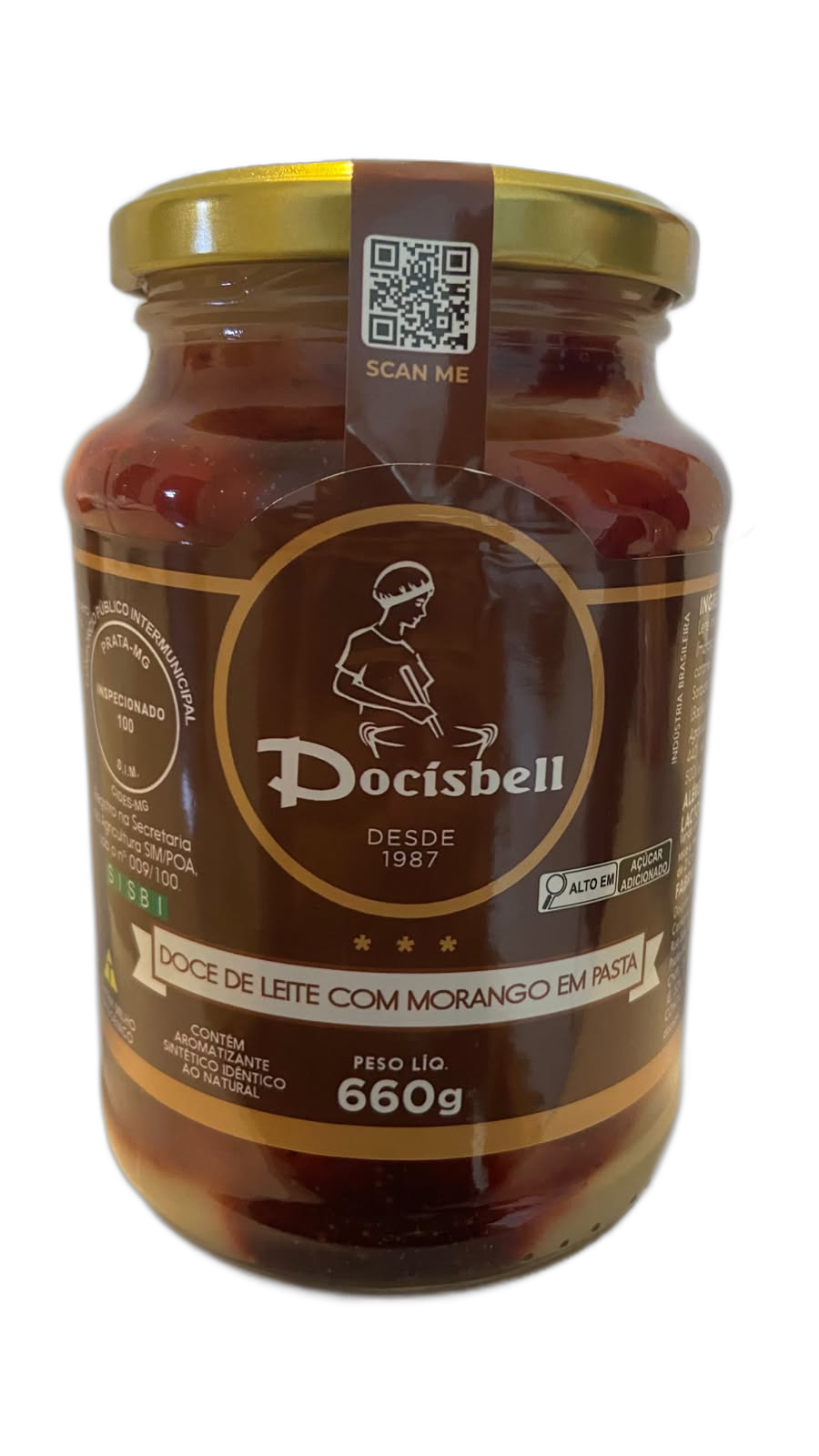 Doce de Leite com Morango em Pasta 660gr — Docisbell