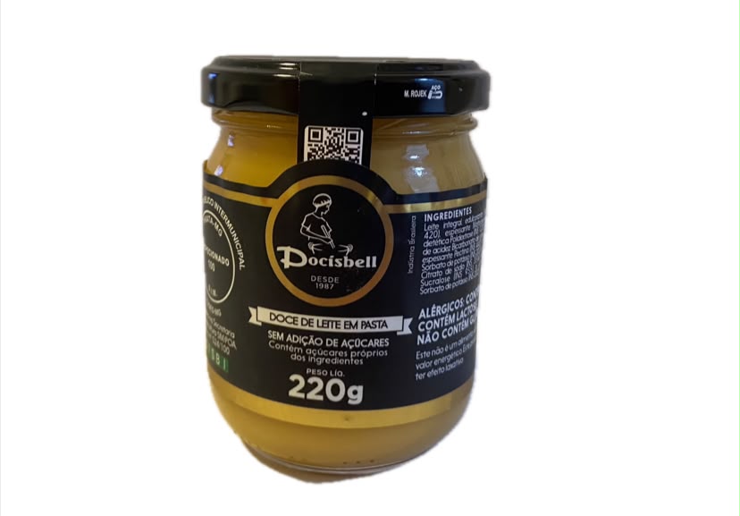 Kit com 3 Docisbell Doce De Leite Sem Adição De Açúcares 220 gr